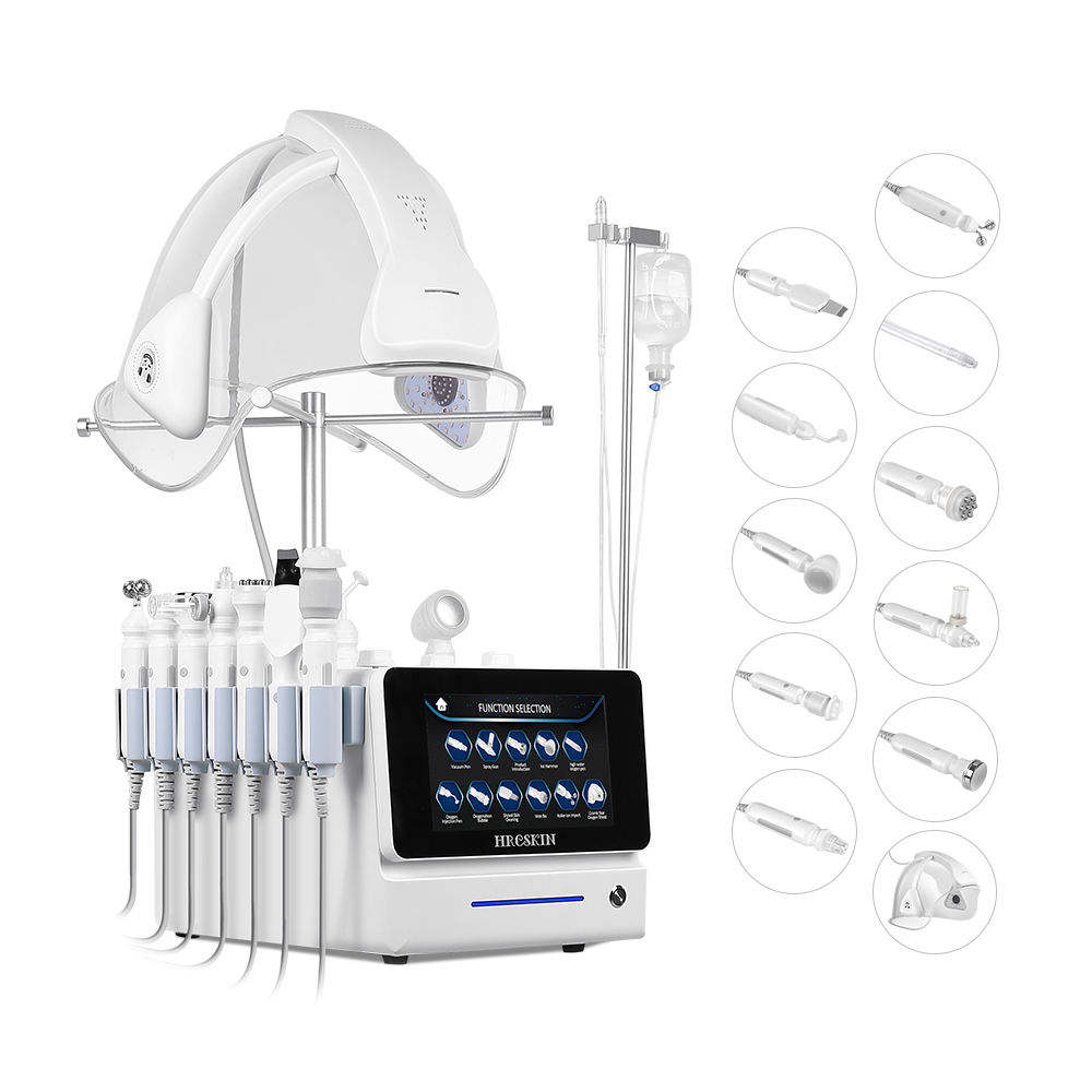 High Pressure O2 Pure Facial Machine With Led Light Therapy And Music Dome — overview
