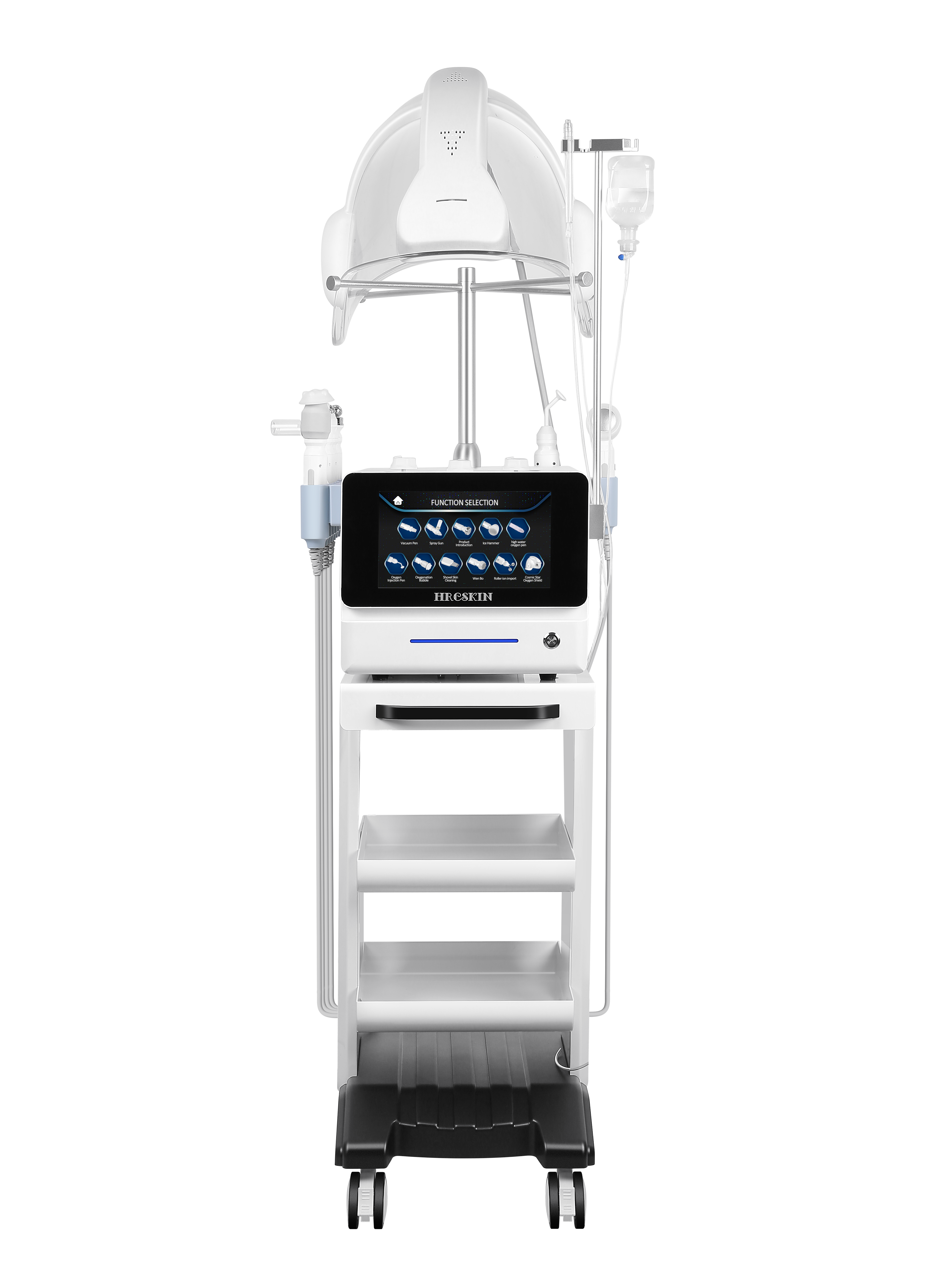 High Pressure O2 Pure Facial Machine With Led Light Therapy And Music Dome — clinical results