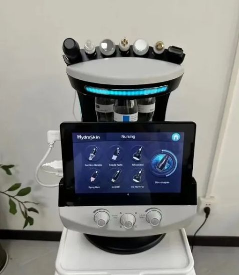 Oxygen Jet Peel Ultrasonic RF Microdermabrasion Machine — 6 nursing probes
