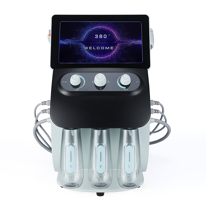 Portable Dermabrasion Machine 6 in 1 Hydro Facial Machine — handle detail